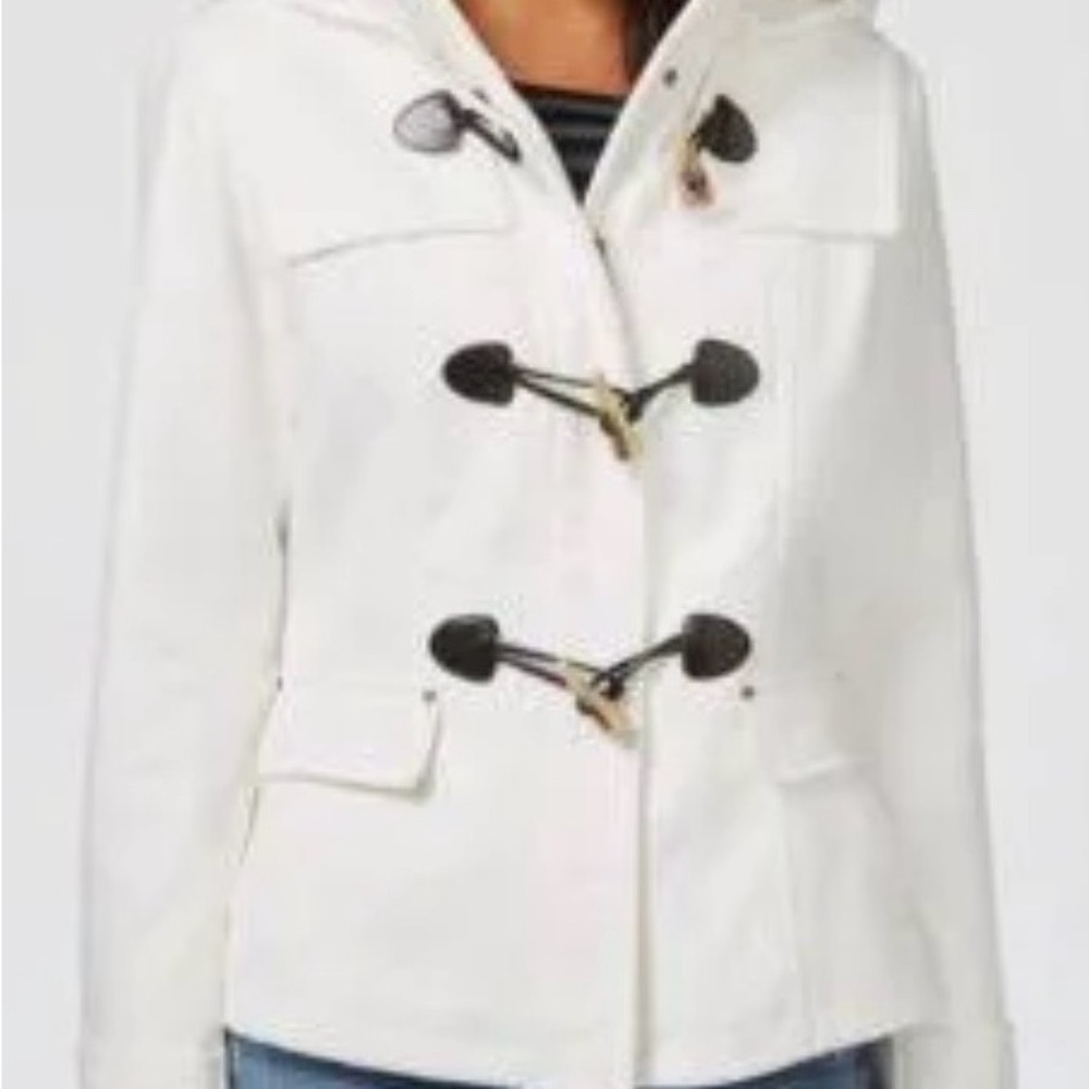 Celebrity Pink Cream Toggle Pea Coat